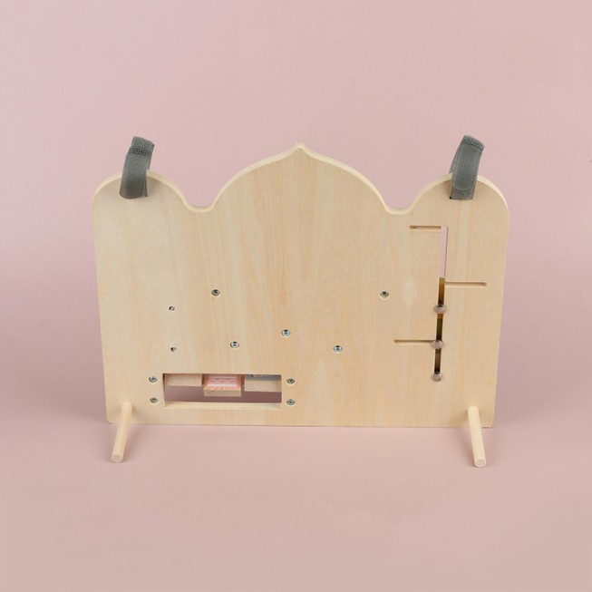 Wooden busy board educational toy