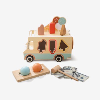 Multifunctional ice cream truck educational toy
