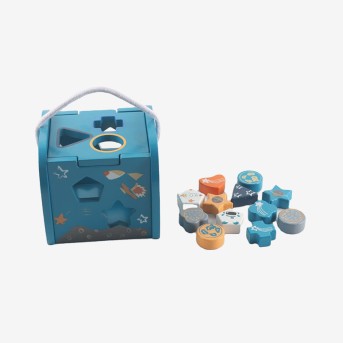 Stylish shape sorting educational toy