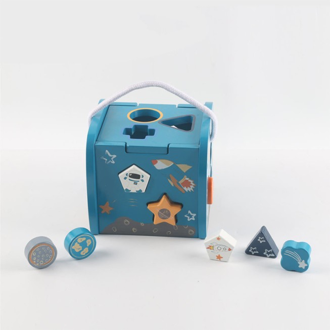 Stylish shape sorting educational toy