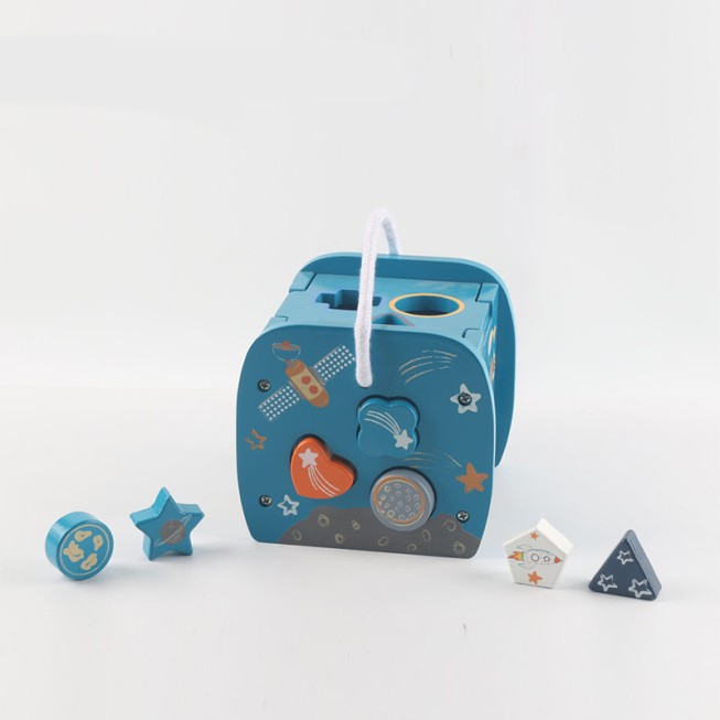 Stylish shape sorting educational toy