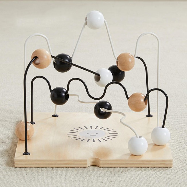 Sensory busy box wooden educational toy