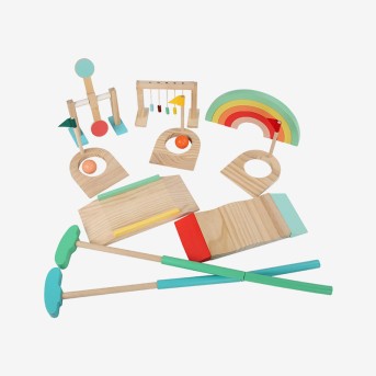 Rainbow-colored creative educational toys