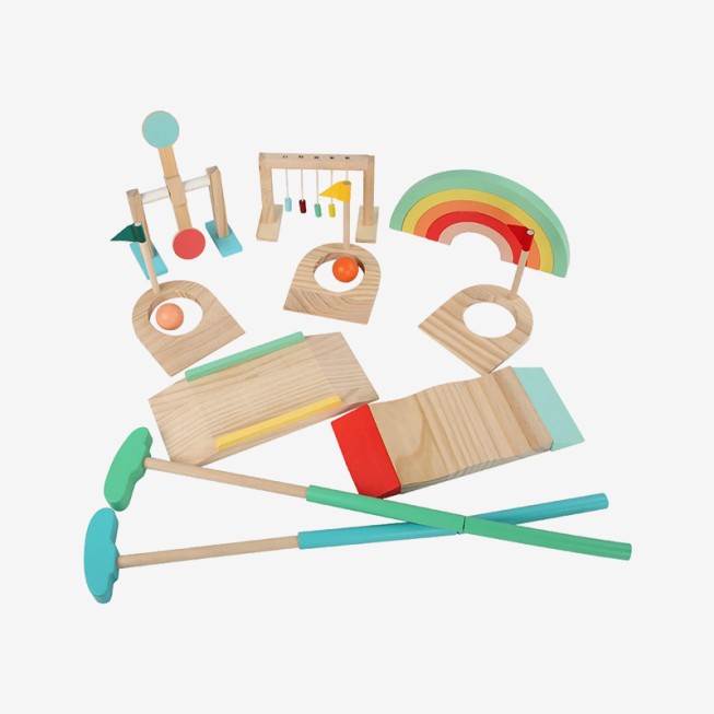 Rainbow-colored creative educational toys