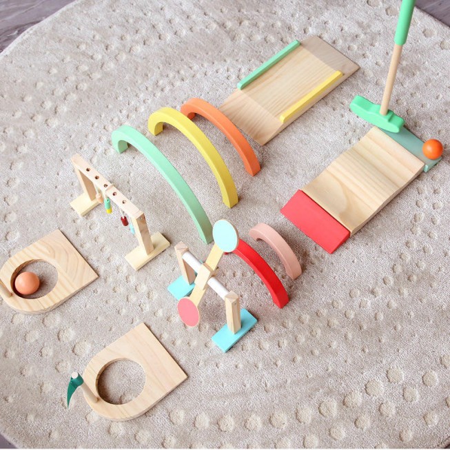 Rainbow-colored creative educational toys