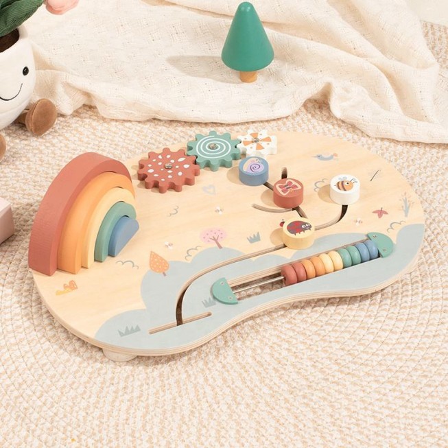 Cartoon busy board educational toy