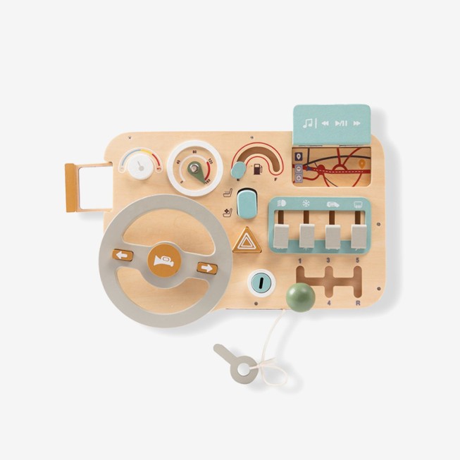 Simulated car driving busy board educational toy