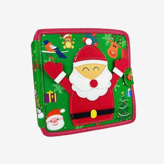 Christmas-themed children's felt activity board