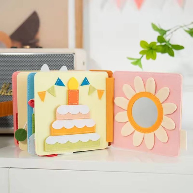 High-quality handmade children's felt activity board