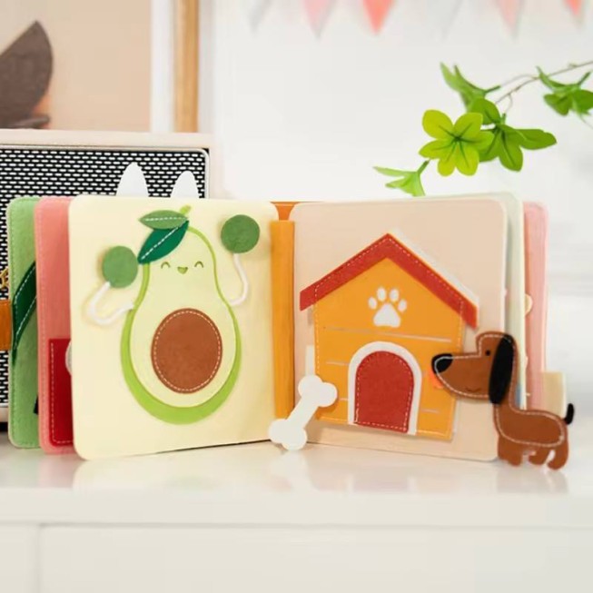 High-quality handmade children's felt activity board