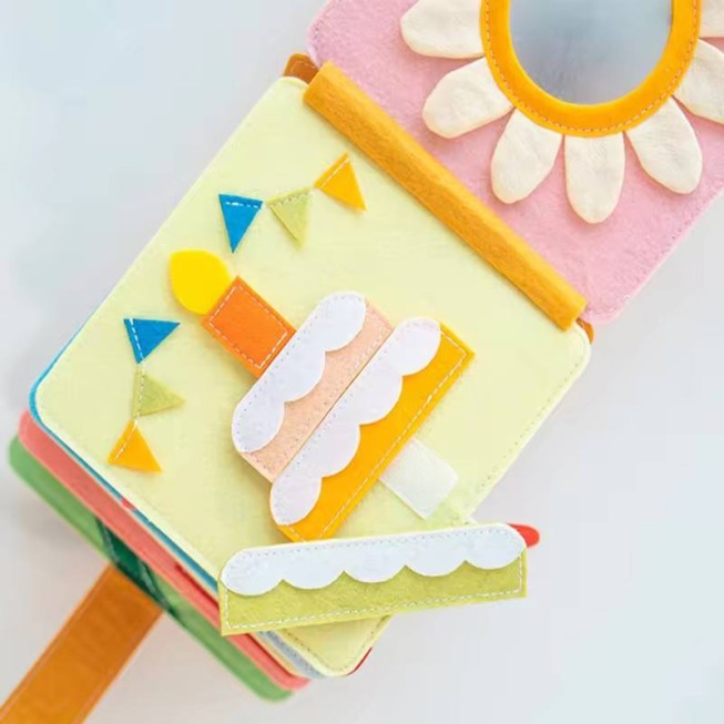 High-quality handmade children's felt activity board