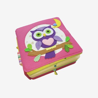 Eco-friendly educational children's felt activity board