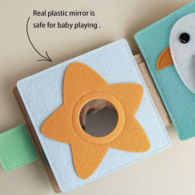 Compact cartoon children's felt activity board