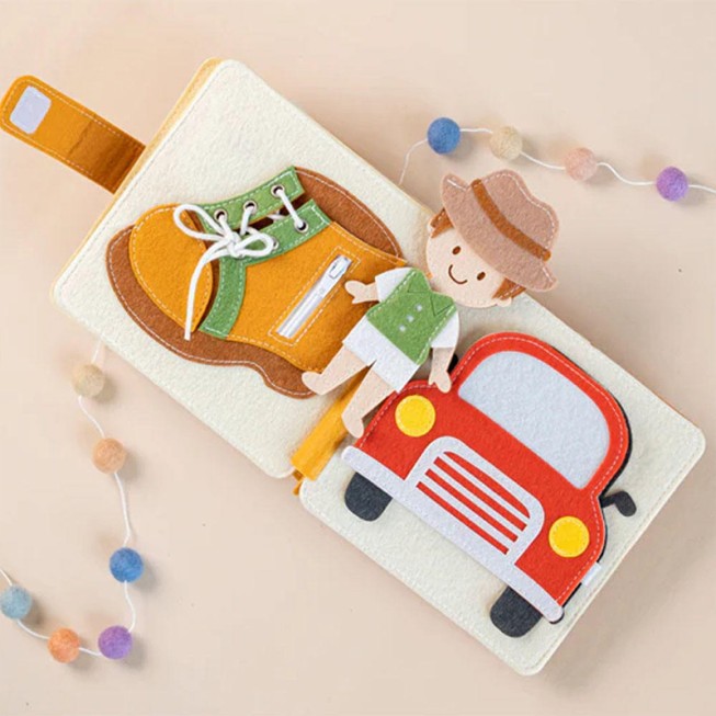 Cartoon eco-friendly children's felt activity board