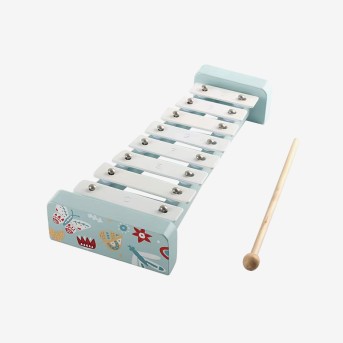 Simple wooden xylophone baby musical toy