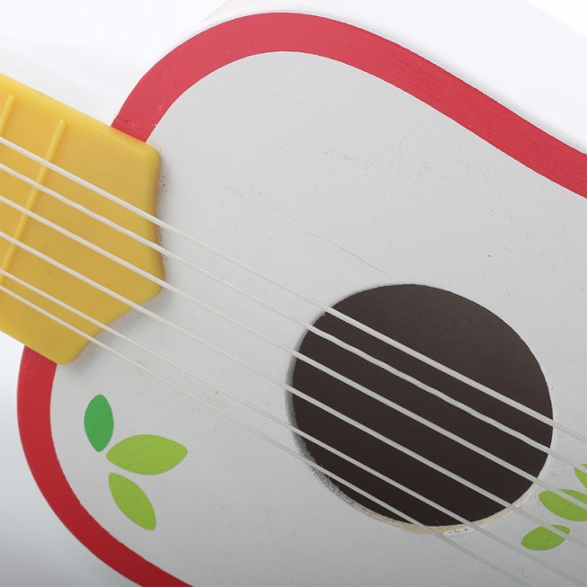 Miniature wooden guitar baby musical toy