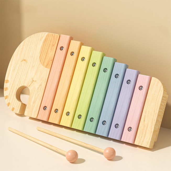 8-key wooden xylophone baby musical toy