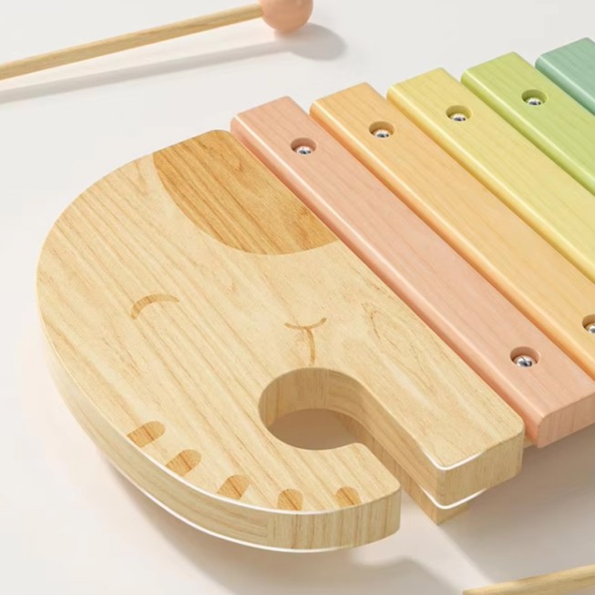 8-key wooden xylophone baby musical toy