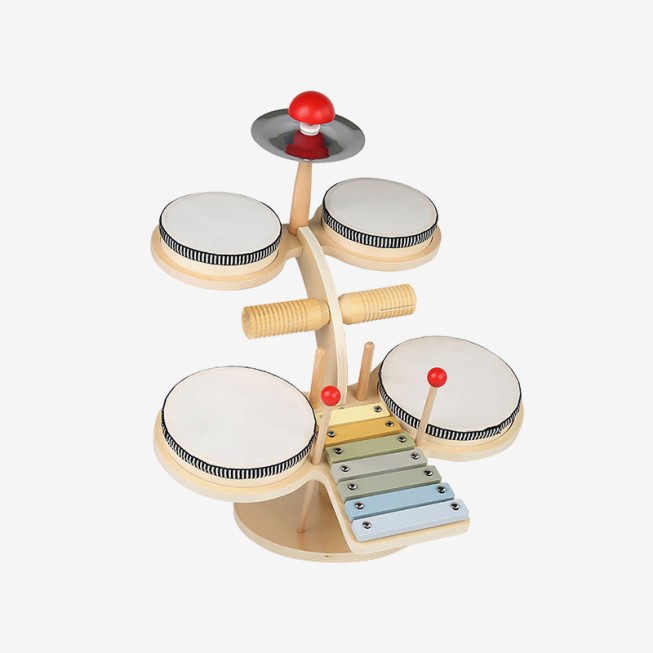 Multifunctional drum set musical toy for babies