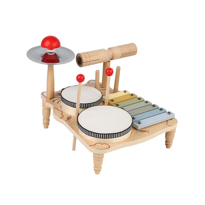 Multifunctional drum set musical toy for babies