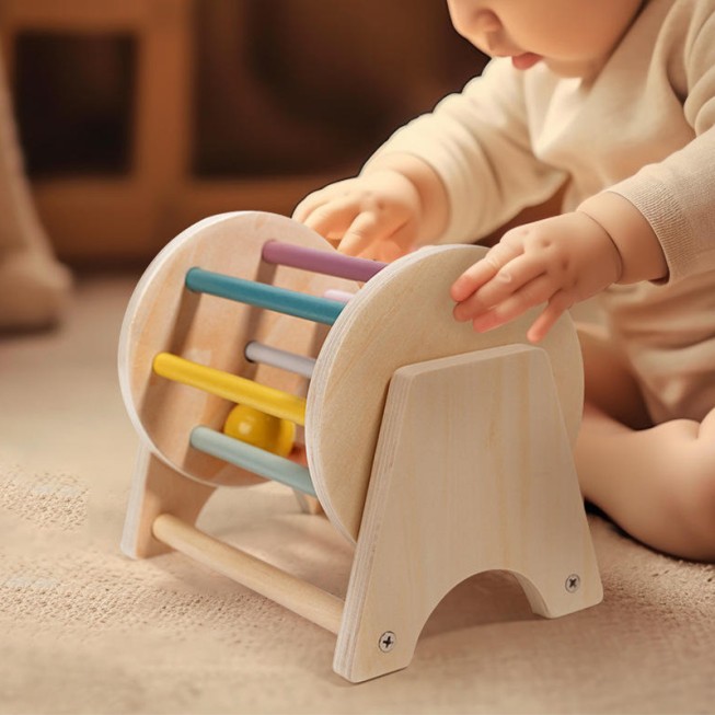 Desktop rolling drum baby musical toy