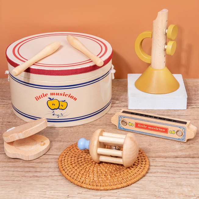 Five-piece realistic baby musical toy set