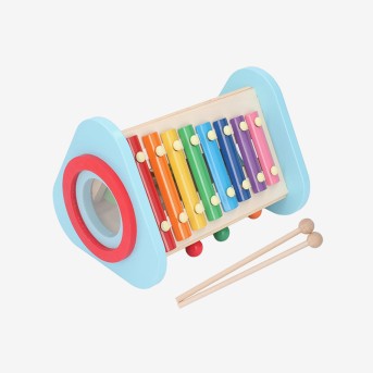 5-in-1 multi-functional wooden baby musical toy