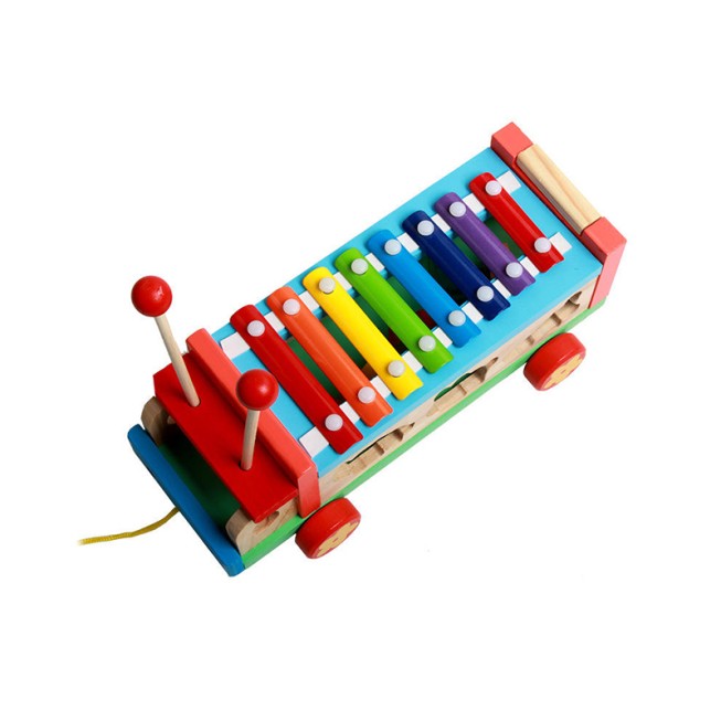 Animal-themed pull-along musical toys for babies