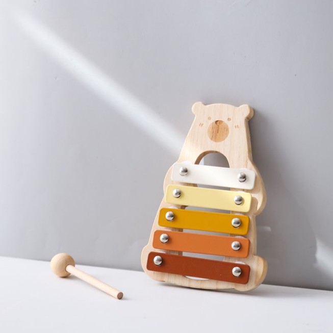 Cartoon bear playing piano - baby musical toy