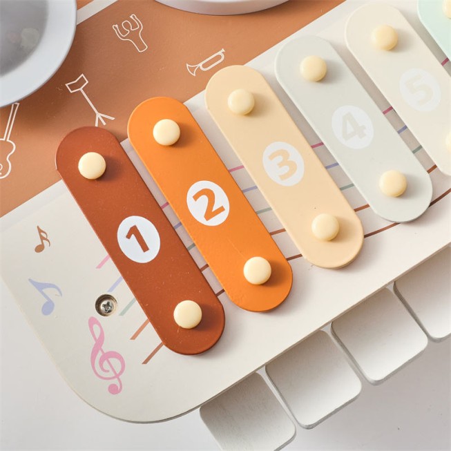 Cartoon bear multifunctional baby musical toy