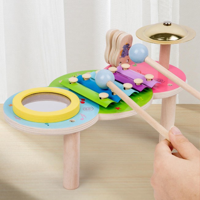 Stylish wooden xylophone baby musical toy