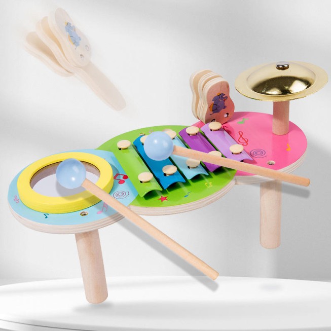 Stylish wooden xylophone baby musical toy