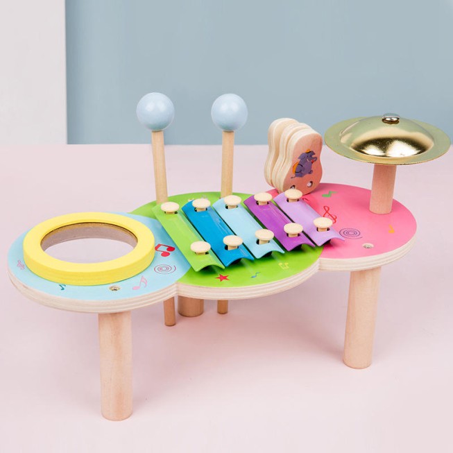Stylish wooden xylophone baby musical toy