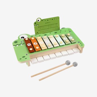 Crocodile-shaped piano baby musical toy