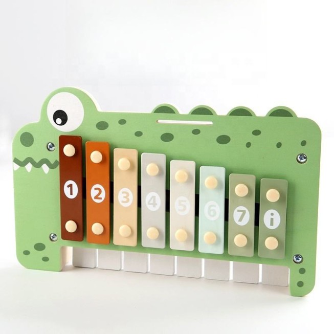 Crocodile-shaped piano baby musical toy