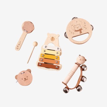 Bear cartoon pattern baby musical toys