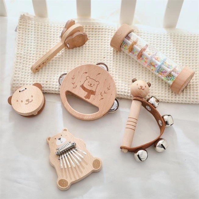 Bear cartoon pattern baby musical toys