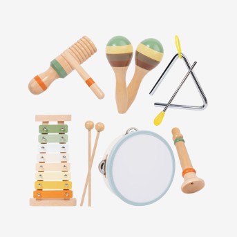 Newly designed wooden baby musical toy set