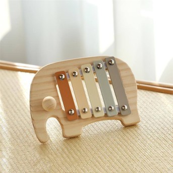 Elephant-shaped xylophone musical toy for babies