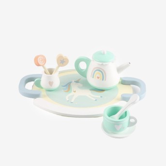 Wooden tea set early education toy