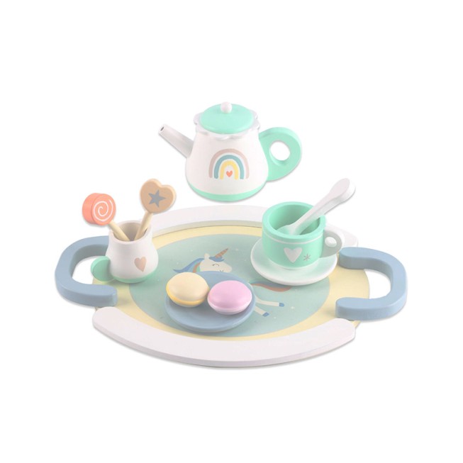 Wooden tea set early education toy