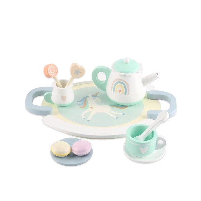 Wooden tea set early education toy