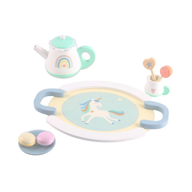 Wooden tea set early education toy