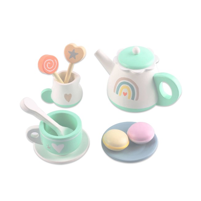 Wooden tea set early education toy