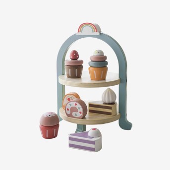 Afternoon tea cake stand early education toy