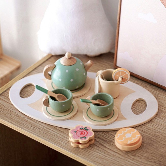 Wooden afternoon tea early education toys