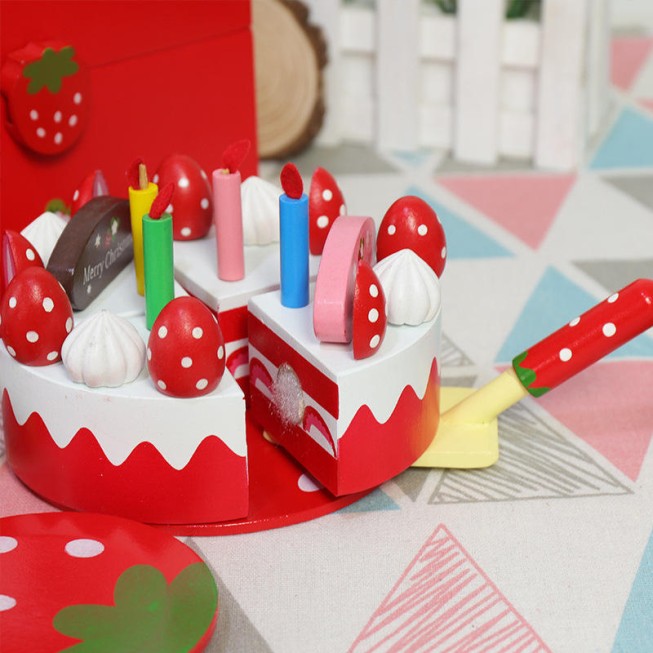 Strawberry cake set early education toy