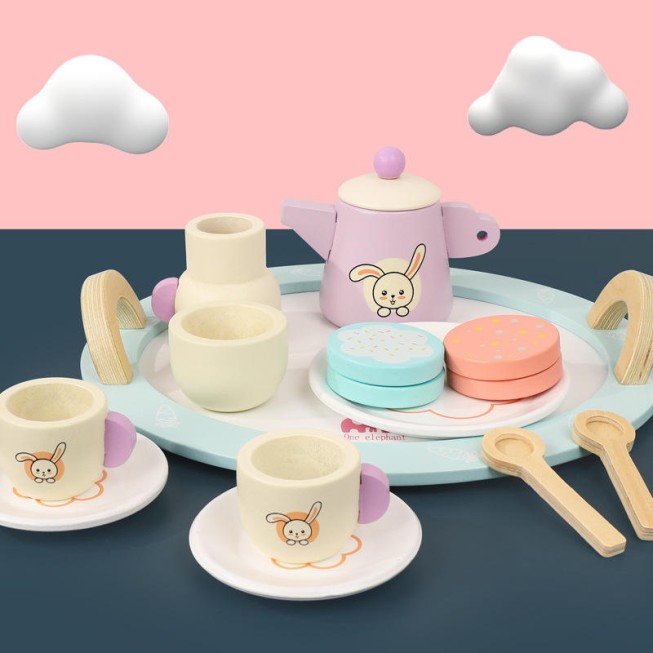 Cute tea set early childhood education toy
