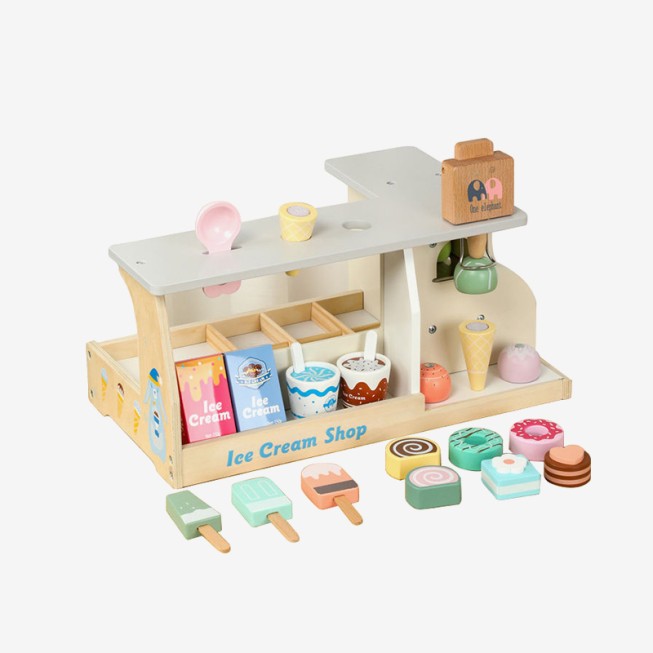Mini ice cream set early education toy