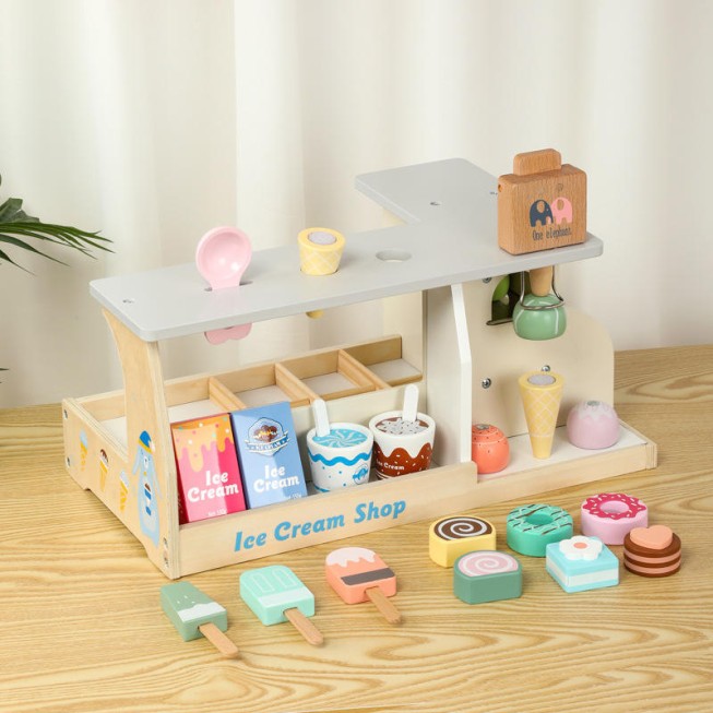 Mini ice cream set early education toy